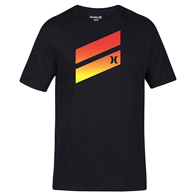 Hurley Men's Premium Icon Slash Graphic Short Sleeve Tee Shirt